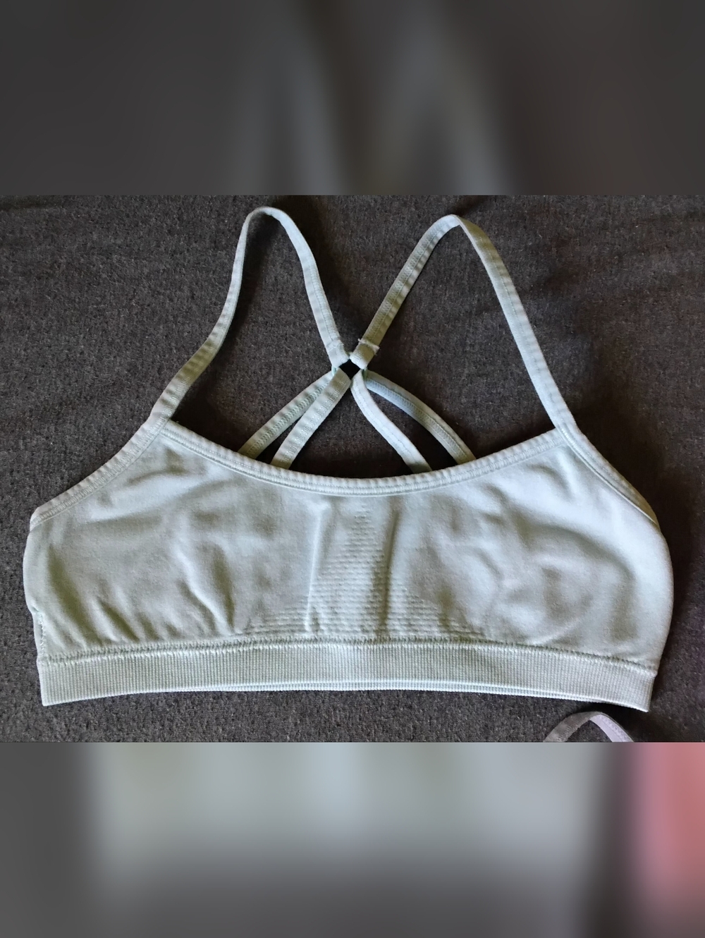 Hanes Girls Training Bra Bundle 3 Pack Pink Gray Mint Sz S 6/6X - Picture 3 of 11